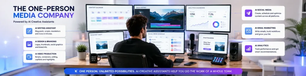 AI Creative Assistants enabling one-person creator businesses