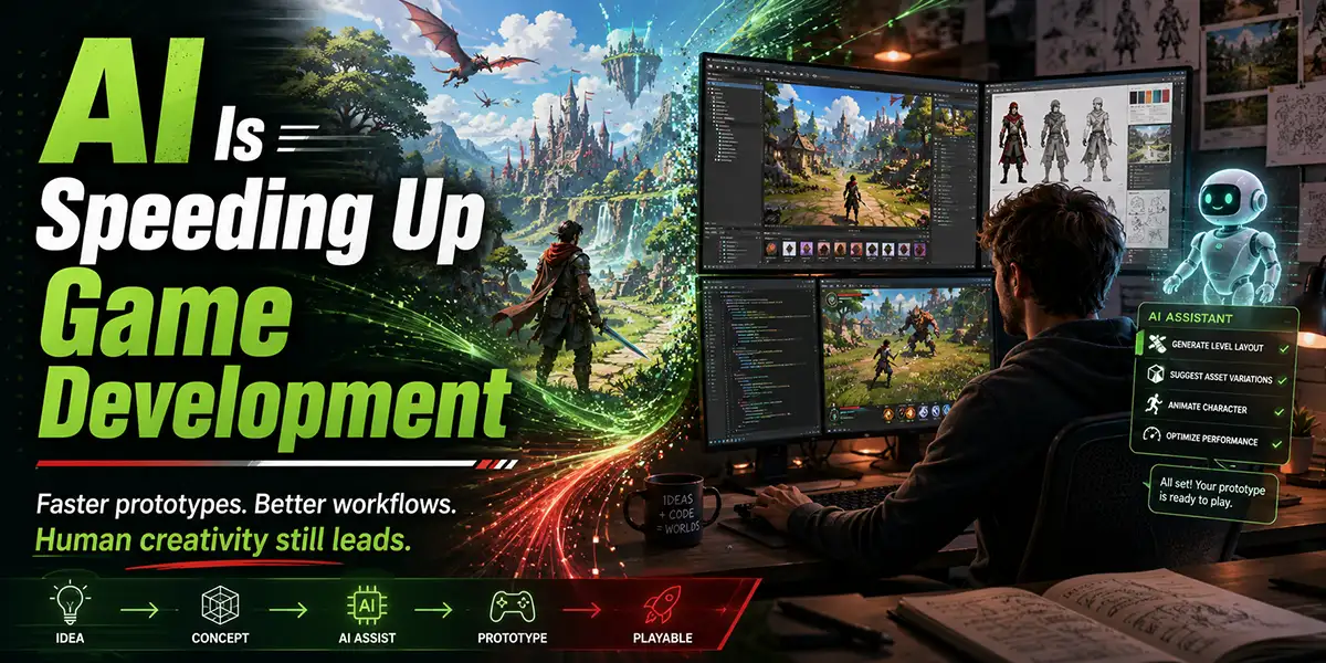 How AI Is Speeding Up Game Development Without Replacing Creativity