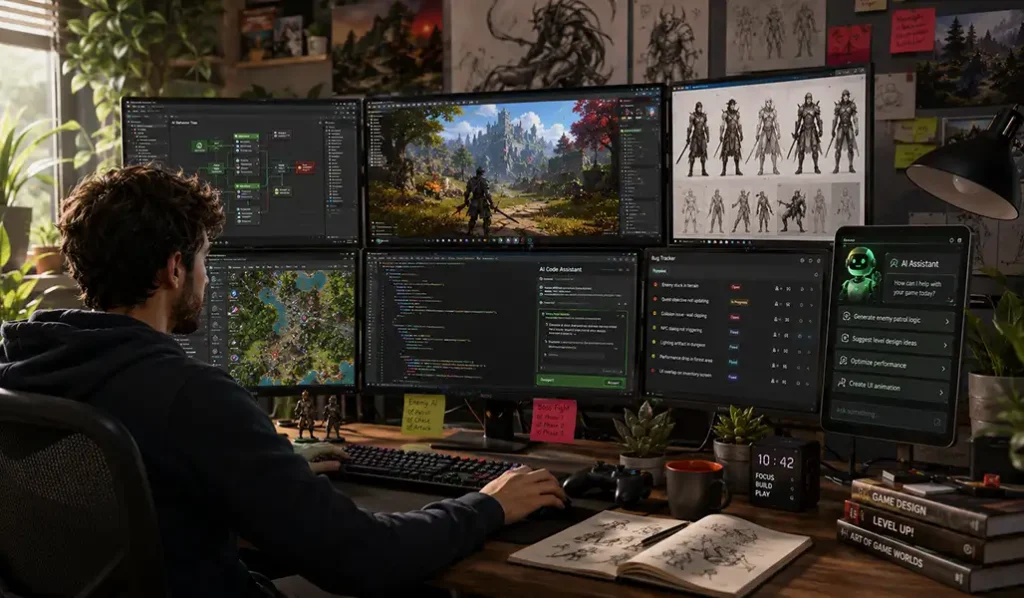 AI game development tools helping indie developers build faster