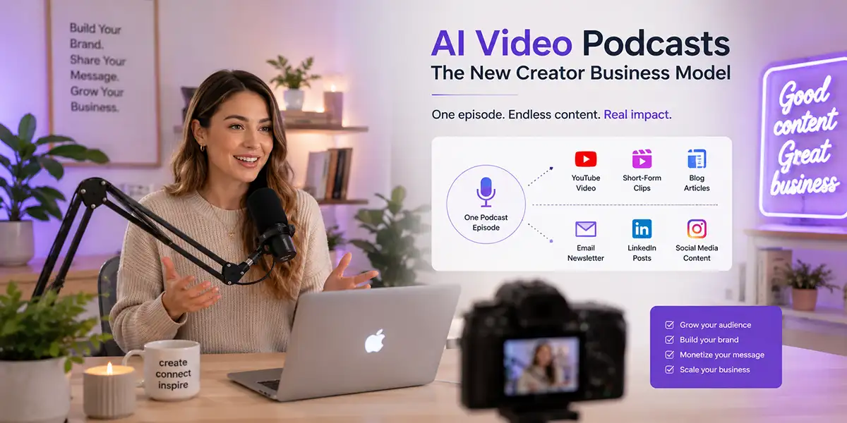 How AI Video Podcasts Are Becoming the New Creator Business Model