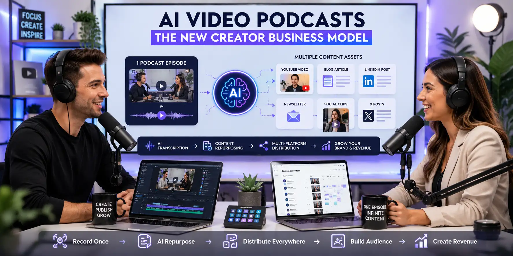 AI Video Podcasts: The New Creator Business Model