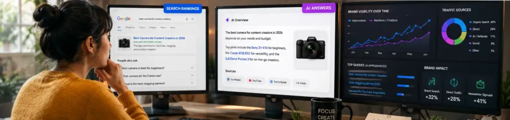 Google search and AI visibility for creators and digital marketers
