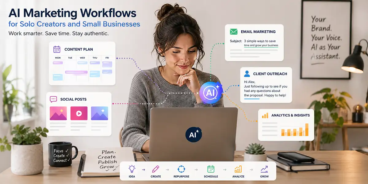 How Solo Creators Can Use AI to Build Smarter Marketing Workflows