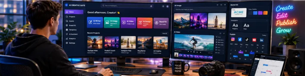 all-in-one AI creative suites for creators and marketers