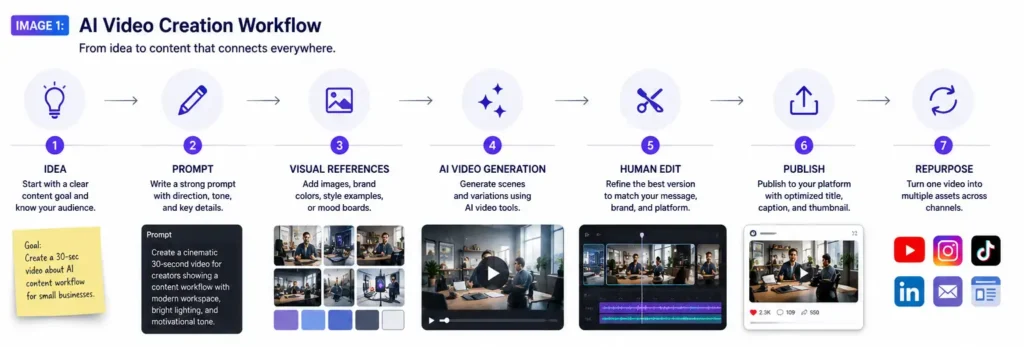 AI video creation workflow using Gemini Omni and Google Flow