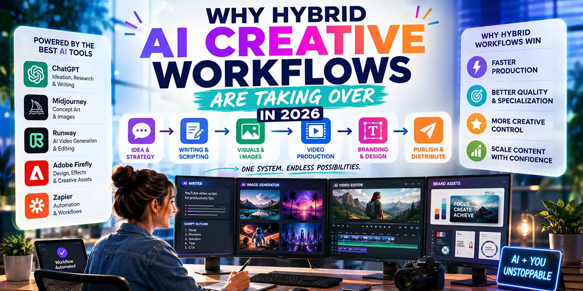 Why Hybrid AI Creative Workflows Are Taking Over