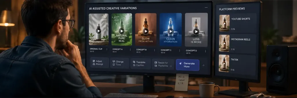 multimodal AI content creation helping creators test brand video ideas