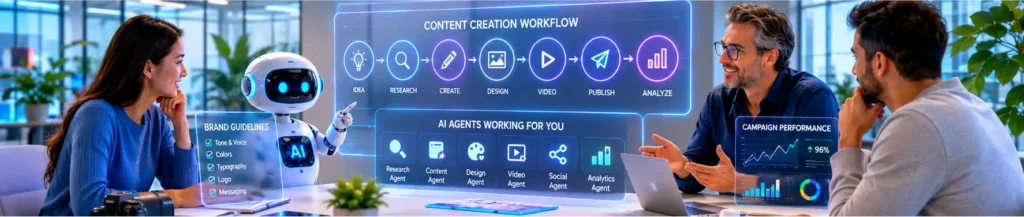 AI Creative Agents helping marketing and creative teams scale content production
