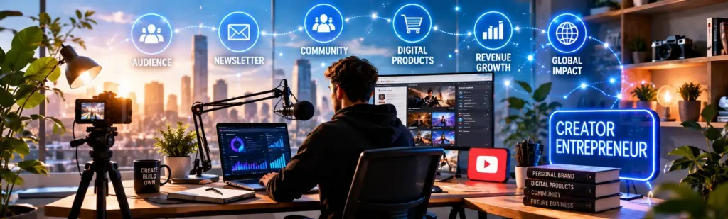 Creator entrepreneurs building brands and digital businesses